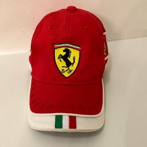 Rare Ferrari Hat toddlers Official Red Team Cap Raised Stars